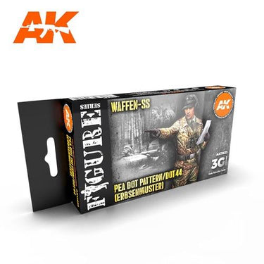 AK Interactive AK11623 Waffen SS 44 Dot Uniform Colors Acrylic Paint Set 3rd Generation